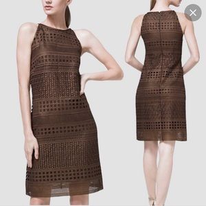 NWT White House Black Market shimmer foil shift dress - size 8